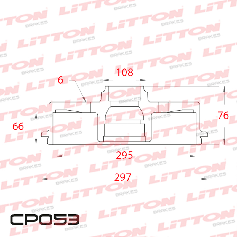 LITTON CAMPANA FRENO TOYOTA HILUX SRV 4X2 - 4X4 05/.. C/T