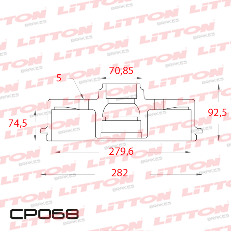 LITTON CAMPANA FRENO CHEVROLET S10 TODAS BLAZER 97> C/T