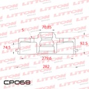 [CP068.0500] LITTON CAMPANA FRENO CHEVROLET S10 TODAS BLAZER 97> C/T