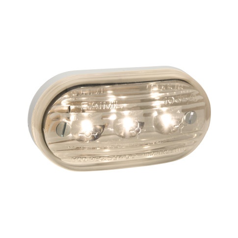 BAIML FARO ELECTRONICO BIVOLTAJE OVAL CHICO 3 LEDS CRISTAL FRIO