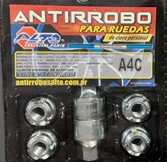 ALTO ANTIRROBO RUEDA LINEA STD LLANTA DE ALEACION KIA HYUNDAI TUCSON  ATOS COROLLA CORSA SPRINTER