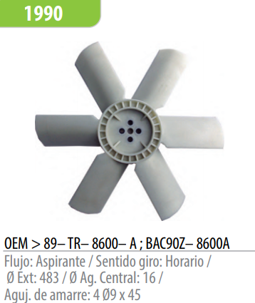 OMER PALA FORD COURIER 1.6 NAFTA 05–11; F100 3.6 83–97; 4.9 DIESEL 85–99