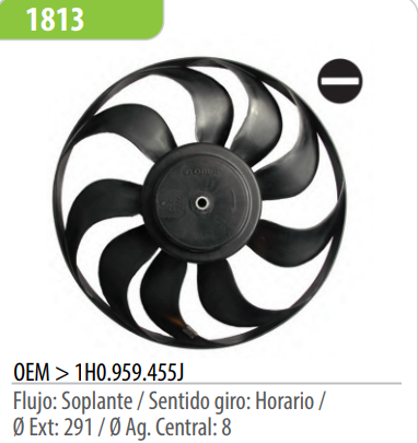 OMER PALA VW GOLF VR6 2.8 96-04/1.6 99-12;1.8 96-11;1.9 TDI 96-11;2.0 95-12/MSI 1.6 >16/TSI 1.4 >15/POLO CLASSIC 1.6-1.8 >04;1.9D >04