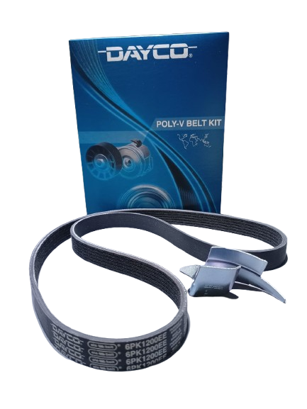 DAYCO CORREA ELASTICA POLY V VW CROSSFOX FOX GOL TREND SAVEIRO VOYAGE POLO 1.6 8V (EA111 102HP) C/HERRAMIENTA