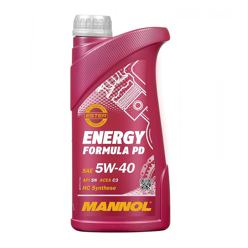 MANNOL LUBRICANTE SINTETICO Energy Formula PD 5W-40 - 1L /API SN/SM/CH-4 - ACEA C3