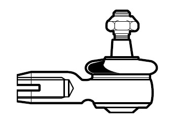 TIPER EXTREMO DE DIRECCION VOLKSWAGEN GOL G1-G5/SAVEIRO 83>14 OEM: 30 74 198 121