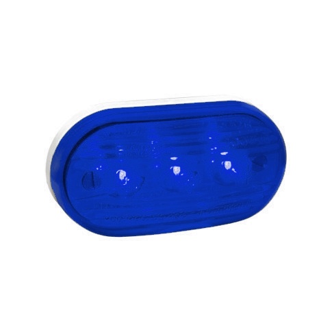 BAIML FARO ELECTRONICO BIVOLTAJE OVAL CHICO 3 LEDS AZUL  