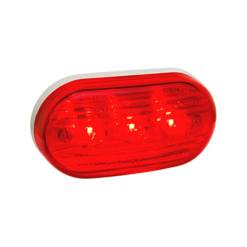 BAIML FARO ELECTRONICO BIVOLTAJE OVAL CHICO 3 LEDS ROJO  