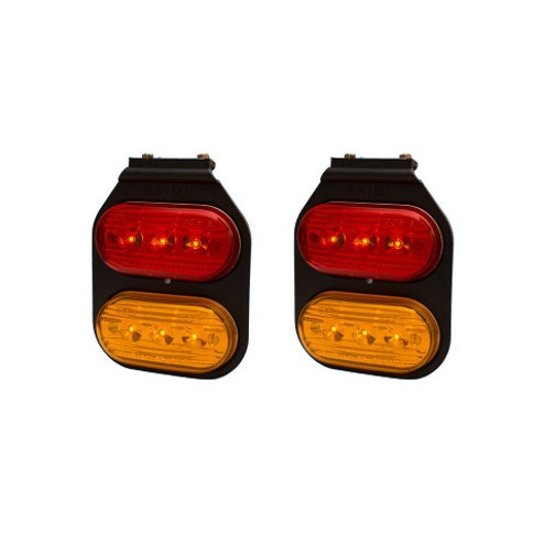 BAIML JUEGO FARO FLEXIBLE ELECTRONICO BIVOLTAJE DOBLE ROJO-AMBAR