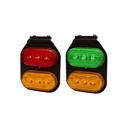 BAIML JUEGO FARO FLEXIBLE ELECTRONICO BIVOLTAJE 12/24V ROJO/AMBAR - VERDE/AMBAR