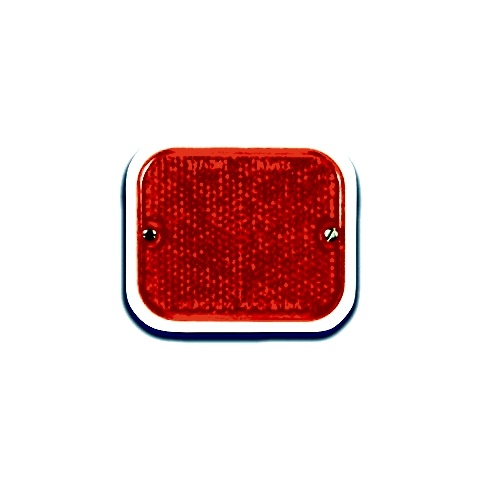 BAIML REFLECTOR RECTANGULAR CHICO ROJO  