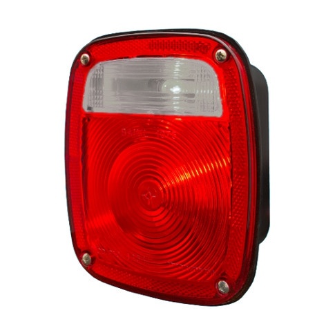 BAIML FARO JUEGO TRASERO RECTANGULAR ROJO//CRISTAL  /CON VENTANA ILUMINA PATENTE