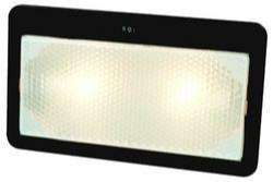 BAIML FARO PLAFON RECTANGULAR UNIPOLAR CRISTAL  /CON LLAVE INTERRUPTORA 