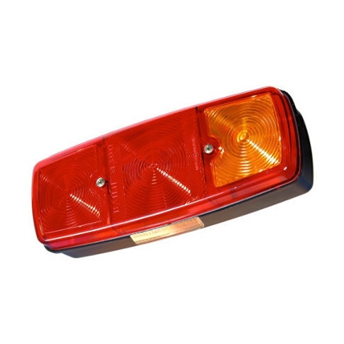 BAIML JUEGO FARO TRASERO RECTANGULAR BIP-UNIPO.ROJO//AMBAR  /CON VENTANA ILUMINA PATENTE
