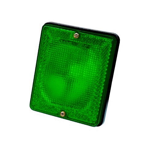 BAIML FARO TRASERO RECTANGULAR UNIPOLAR VERDE  
