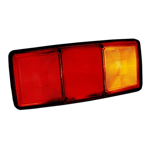 BAIML JUEGO FARO TRASERO RECTANG.UNIPOLAR ROJO//AMBAR  C/ VENTANA ILUMINA PATENTE