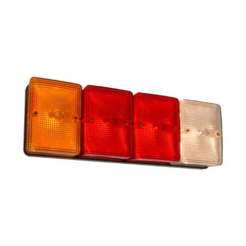 BAIML JUEGO FARO TRASERO UNIPOLAR AMBAR//ROJO//CRISTAL