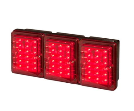 BAIML FARO TRASERO ELECTRONICO BIVOLTAJE BIPOLAR ROJO 18 LEDS X MOD