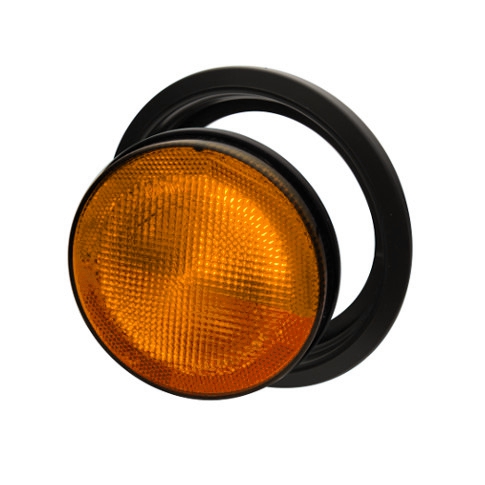 BAIML FARO TRASERO REDONDO UNIPOLAR AMBAR  /CON ARO FLEXIBLE 