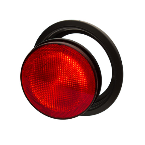 BAIML FARO TRASERO REDONDO UNIPOLAR ROJO  /CON ARO FLEXIBLE 