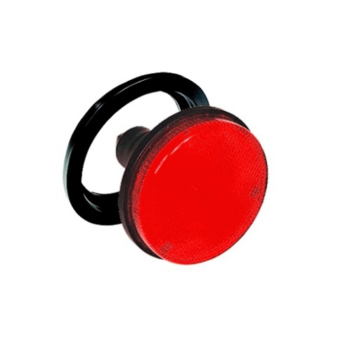 BAIML FARO TRASERO REDONDO MEDIANO UNIPOLAR ROJO  /CON ARO FLEXIBLE 