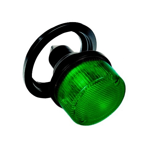 BAIML FARO POSICION REDONDO CHICO UNIPOLAR VERDE  /CON ARO FLEXIBLE (AD)