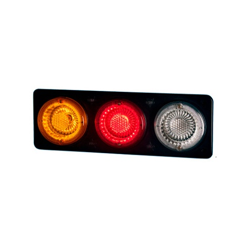 BAIML SOPORTE 3 FAROS LADO IZQ. CRISTAL//ROJO//AMBAR  /BIP-UNIPOLAR 