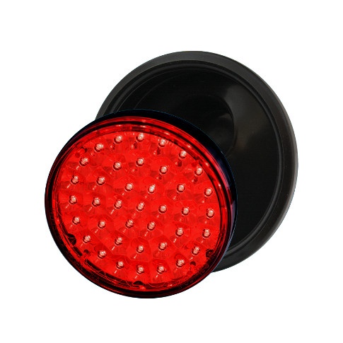 BAIML FARO POSICION-STOP ELECTR.BIVOLTAJE BIPOLAR 39LDS ROJO  /ARO FLEXIBLE - PANTALLA INTERIOR METALIZADA 
