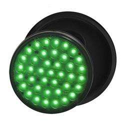 BAIML FARO ADVERTENCIA ELECTR.BIVOLTAJE 39 LEDS VERDE  /ARO FLEXIBLE ENVOLVENTE 
