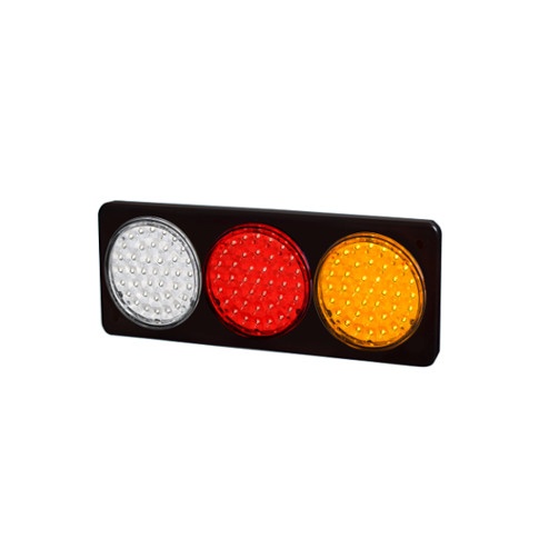 BAIML FARO ELECTR.BIVOLTAJE 39 LEDS X FARO CRISTAL/ROJO/AMBAR  BIP-UNIPOLAR