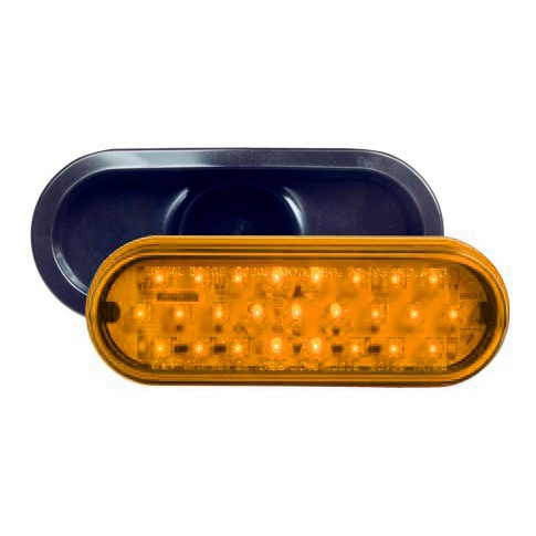 BAIML FARO RETROCESO ELECTR.BIVOLTAJE 25 LEDS AMBAR  /CON ARO FLEXIBLE 