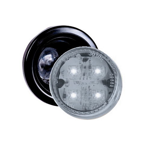 BAIML FARO POSICION ELECTR.BIVOLTAJE 4 LEDS CRISTAL  /CON ARO FLEXIBLE 