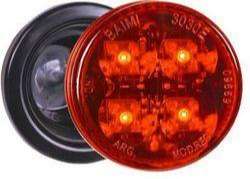 BAIML FARO POSICION ELECTR.BIVOLTAJE 4 LEDS ROJO  /CON ARO FLEXIBLE 