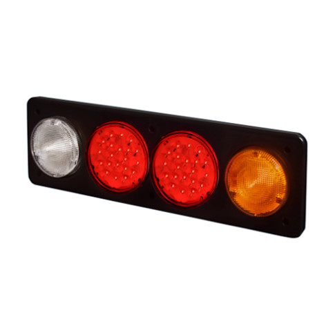 BAIML MARCO TRASERO ELECTR.BIVOLTAJE CRISTAL//ROJO//AMBAR  /20 LEDS X FARO // LAMPARAS Y LEDS // BIP-UNIPOLAR 