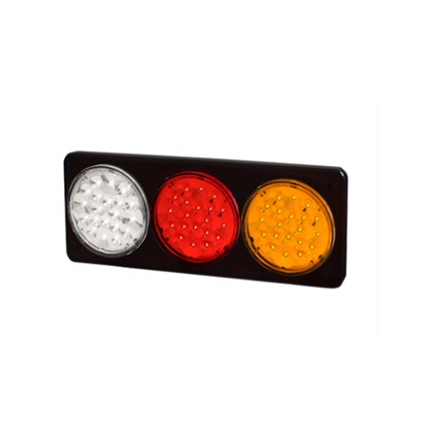 BAIML MARCO TRASERO ELECTR.BIVOLTAJE CRISTAL//ROJO//AMBAR  /20 LEDS X FARO // BIP-UNIPOLAR 