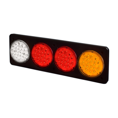 BAIML MARCO TRASERO ELECTR.BIVOLTAJE CRISTAL//ROJO//AMBAR  /20 LEDS X FARO // BIP-UNIPOLAR 