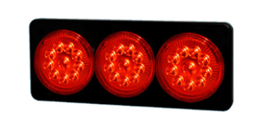 BAIML FARO TRASERO ELECTR. BIPOLAR ROJO 12/24V 10 LEDS X FARO