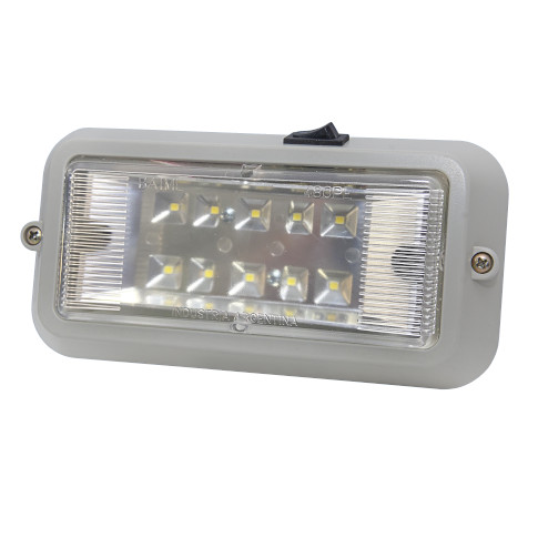 BAIML FARO PLAFON ELECTR.BIVOLTAJE 12/24 V 10 LEDS SMD C/LLAVE INTERRUPTORA - LENTE DE ACRILICO