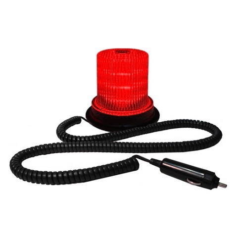 BAIML BALIZA ELECTR.BIVOLTAJE 40 LEDS ROJO  /CABLE ESPIRALADO 3 MTS C/FICHA TIPO PLUG //  /7 DESTELLOS CONTINUOS