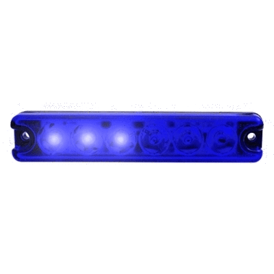 BAIML BALIZA ELECTR.BIVOLTAJE 6 LEDS AZUL  /C/SECUENCIA DE DESTELLOS