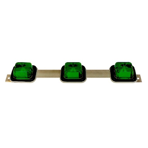 BAIML SOPORTE TRIPLE C/FAROS UNIPOLAR VERDE  