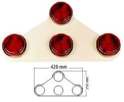 BAIML SOPORTE JGO TRAS.ROJO / DELANT.CRISTAL   (ART. DISCONTINUADO)