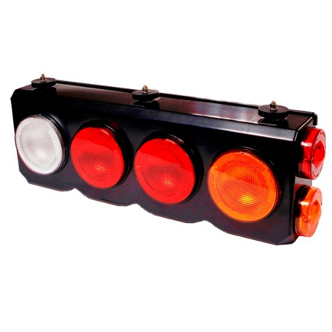 BAIML SOPORTE 4 FAROS BIP-UNIPOLAR CRISTAL//ROJO//AMBAR  /C/2 FAROS LATERALES / DERECHO