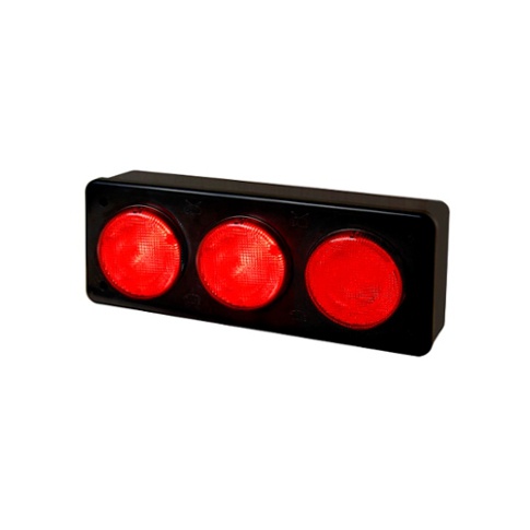 BAIML SOPORTE 3 FAROS BIPOLAR TODO ROJO  