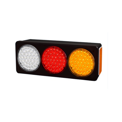 BAIML SOPORTE ELECTR.BIVOLTAJE CRISTAL//ROJO//AMBAR DER.  /39 LEDS X FARO // BIP-UNIPOLAR 
