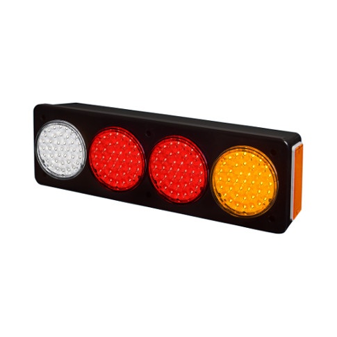 BAIML SOPORTE ELECTR.BIVOLTAJE CRISTAL//ROJO//AMBAR DER.  /39 LEDS X FARO // BIP-UNIPOLAR 