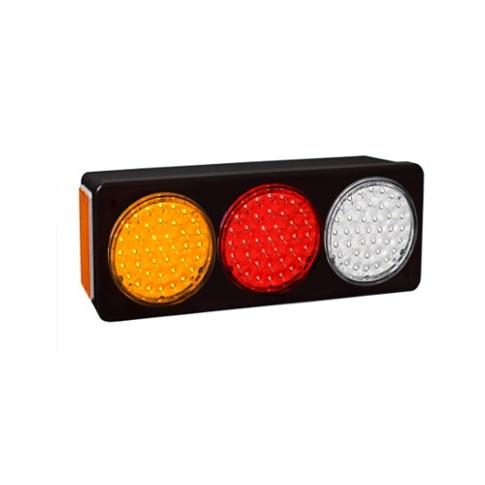 BAIML SOPORTE ELECTR.BIVOLTAJE AMBAR//ROJO//CRISTAL IZQ.  /39 LEDS X FARO // BIP-UNIPOLAR 