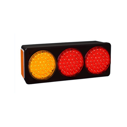 BAIML SOPORTE ELECTR.BIVOLTAJE AMBAR//ROJO//ROJO IZQ.  /39 LEDS X FARO // BIP-UNIPOLAR 