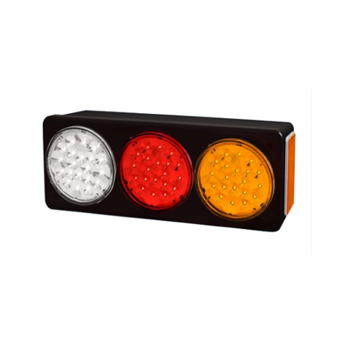 BAIML SOPORTE ELECTR.BIVOLTAJE CRISTAL//ROJO//AMBAR DER.  /20 LEDS X FARO // BIP-UNIPOLAR 