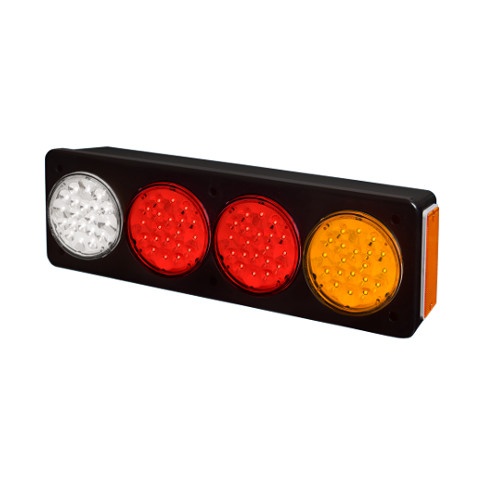 BAIML SOPORTE ELECTR.BIVOLTAJE CRISTAL//ROJO//AMBAR DER.  /20 LEDS X FARO // BIP-UNIPOLAR 